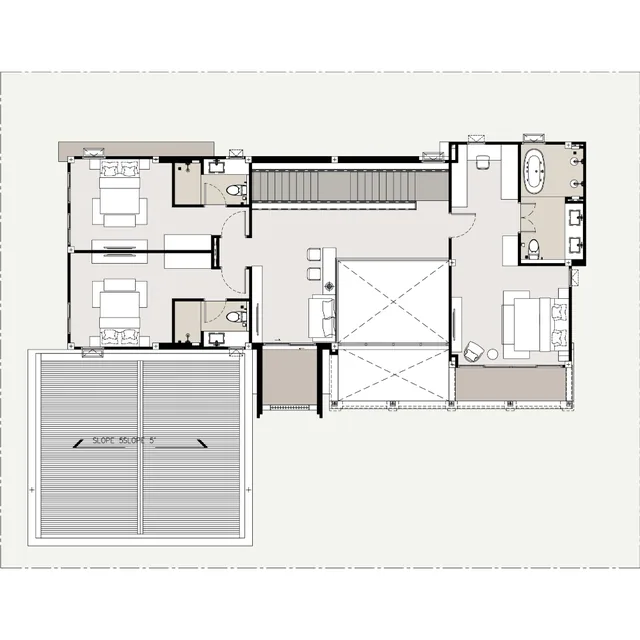 Cascade, plan 3