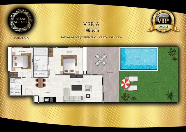Grand Solaire Pattaya, plan 18