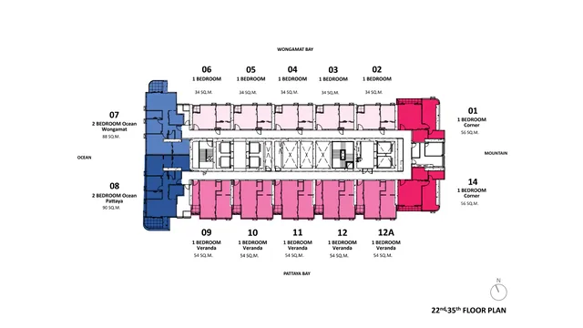 ONCE Wongamat, plan 2
