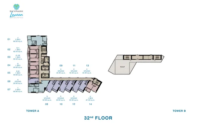 Skypark Lucean Jomtien Pattaya (phase 1), plan 9