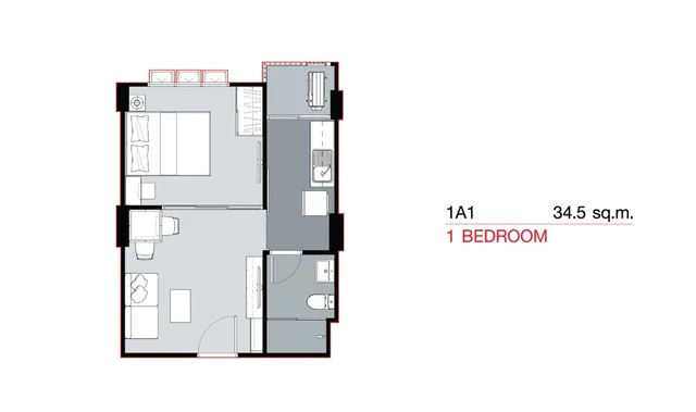 Supalai City Resort Sukhumvit 107, plan 8