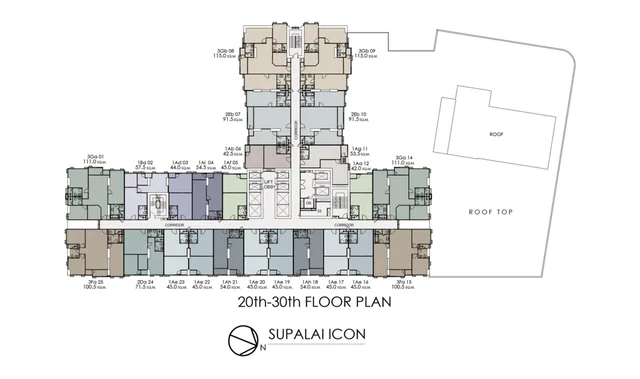 Supalai Icon Sathon, plan 2