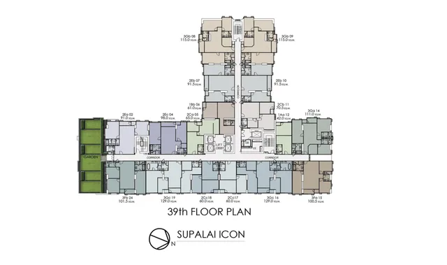 Supalai Icon Sathon, plan 5