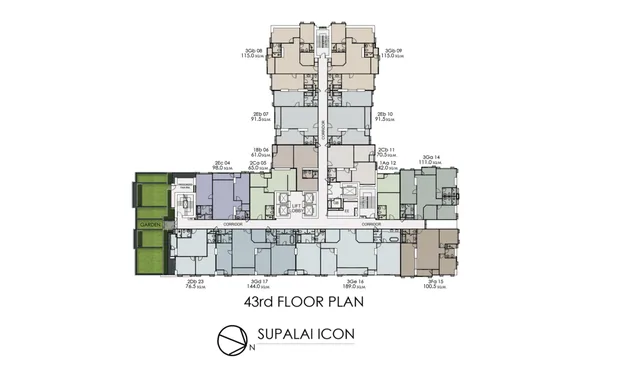 Supalai Icon Sathon, plan 6