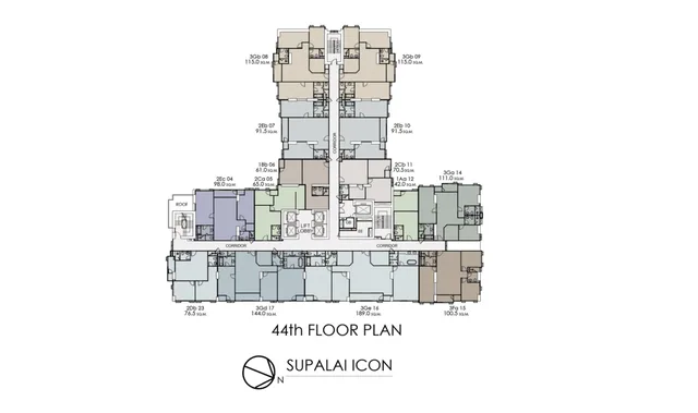 Supalai Icon Sathon, plan 7