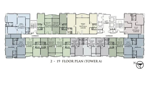 Supalai Oriental Sukhumvit 39, plan 3