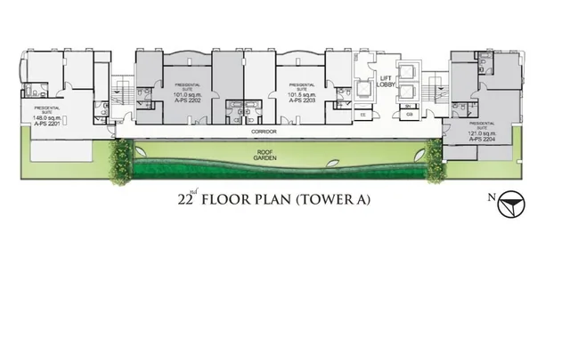 Supalai Oriental Sukhumvit 39, plan 6