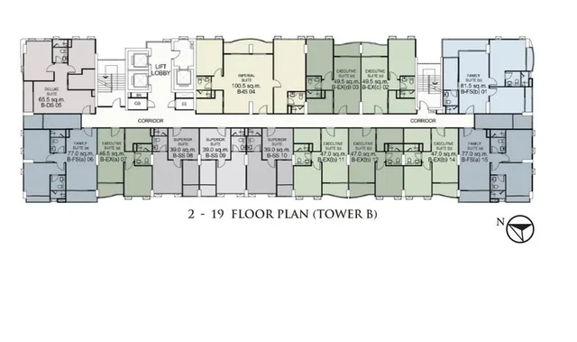 Supalai Oriental Sukhumvit 39, plan 8