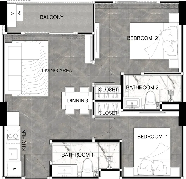 The Coral Pattaya, plan 1