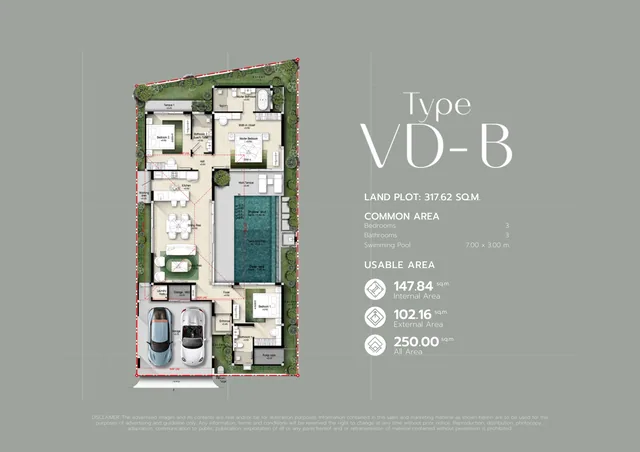 The Verdant by Botanica, plan 3