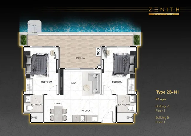 Zenith Pattaya, plan 3