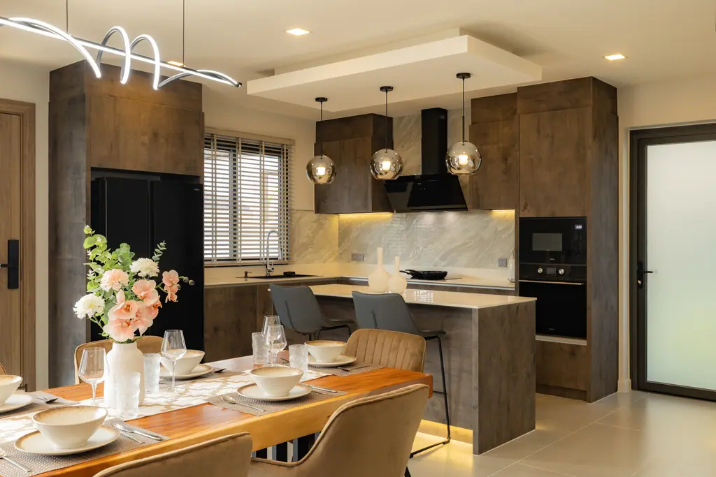 Kitchen at the show villa