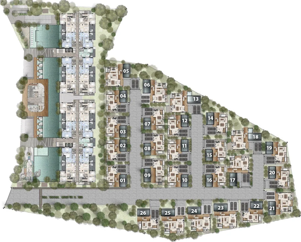 Zensiri Estate Jomtien, masterplan